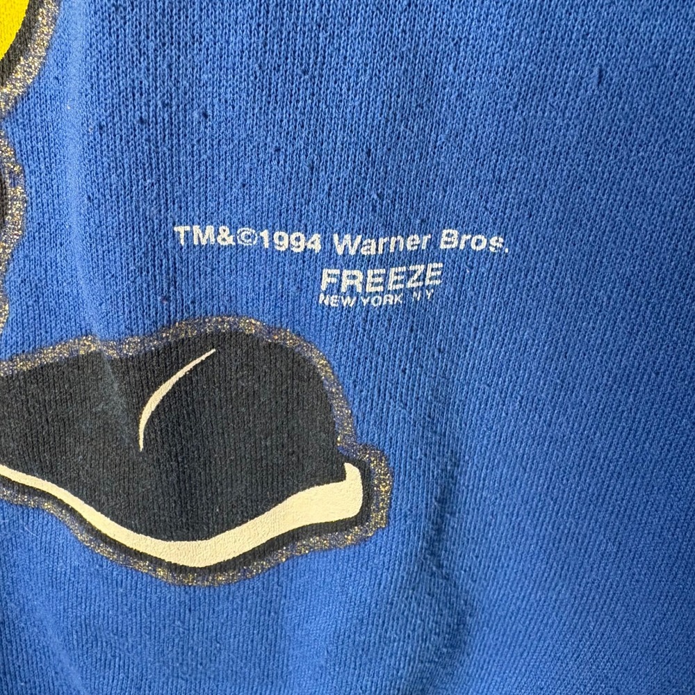 Vintage Tweety Bird Sweatshirt‎ 1994 Warner Bros Christmas 90s Y2K Looney Tunes - Picture 4 of 9